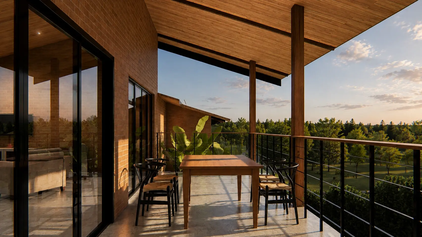 Casa sustentável com tijolos ecológicos